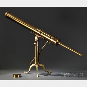 J. Lancaster & Son 3-inch Brass Tabletop Telescope