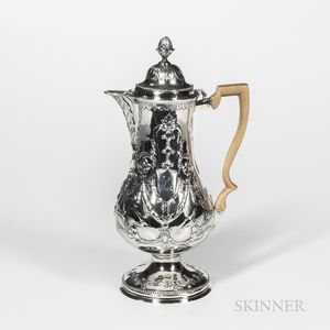 George III Irish Sterling Silver Coffeepot