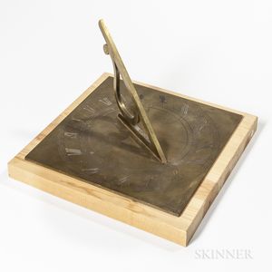 Wm. J. Young Engraved Brass Sundial