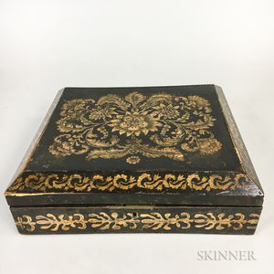 Chinese Export Lacquered Games Box