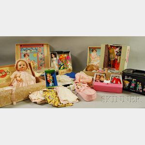 Seven Boxed Doll Sets including Barbie, Skipper, Tutti, and Dy-Dee Dolls