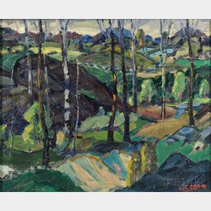 Leighton R. Cram (American, 1895-1981) Landscape