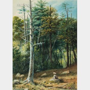 William Allen Wall (American, 1801-1885) Woodland Respite