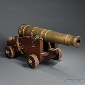 Wooden Ship Cannon Model