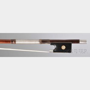 Silver-mounted Violin Bow, Heinrich R. Knopf, New York, c. 1920