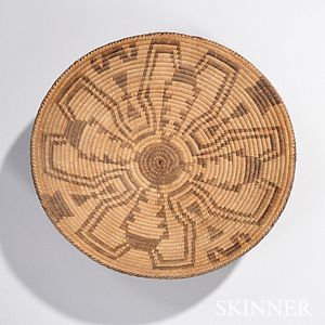 Pima Coiled Basketry Tray