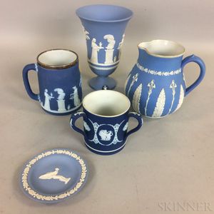 Five Pieces of Mostly Wedgwood Ceramic Tableware