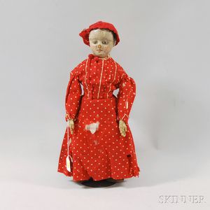 Oil-painted Cloth Izannah Walker Girl Doll