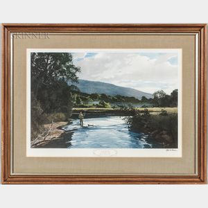 Ogden Minton Pleissner (American, 1905-1983) The Lye Brook Pool, Battenkill River, Vermont