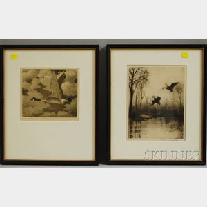 Two Waterfowl Sporting Prints: Benson Bond Moore (American 1882-1974),Canadian Goose