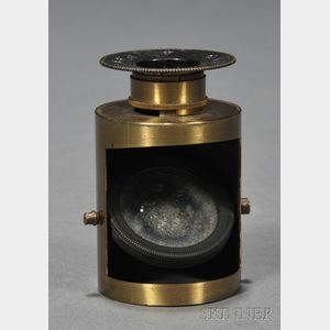 Brass Rock Crystal Lens