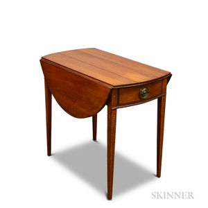 Federal-style Inlaid Cherry Pembroke Table