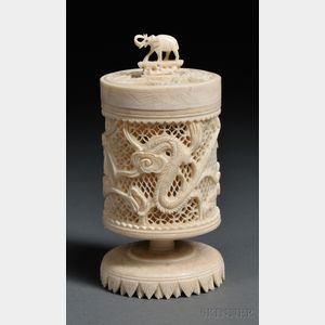 Ivory Reticulated Box