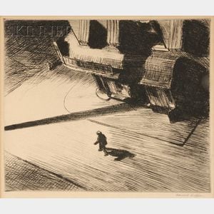 Edward Hopper (American, 1882-1967) Night Shadows