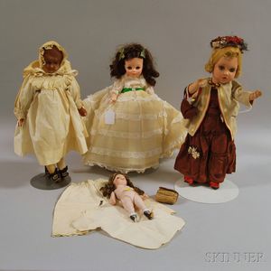Group of Assorted Dolls and Doll Accessories
