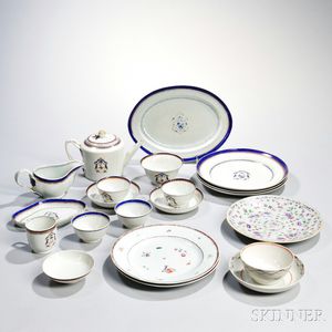 Twenty-one Pieces of Export Porcelain