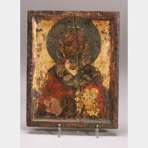 Greek Icon of a Monk Saint