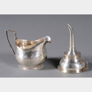 Two Small Georgian Silver Table Articles