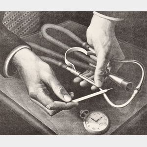 Grant Wood (American, 1891-1942) Family Doctor