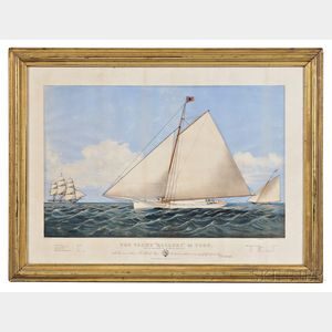 Currier & Ives, publishers (American, 1857-1907) THE YACHT "MALLORY" 44 TONS.