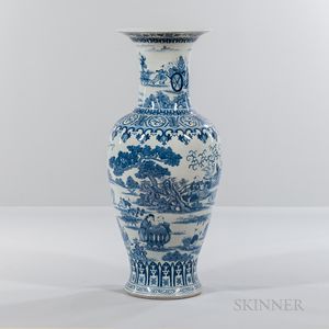 Blue and White Palace Vase