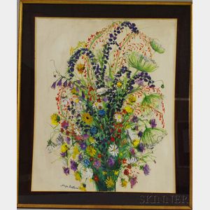 Serge Belloni (Italian, b. 1925) Bouquet of Flowers