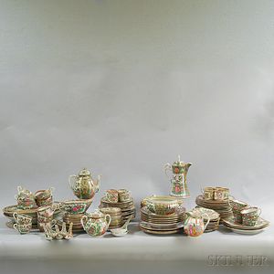 Approximately 120 Pieces of Rose Medallion Tableware. 