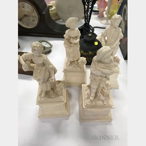 Set of Four Bisque Figures of the Seasons