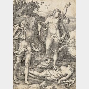 Lucas van Leyden (Dutch, 1494-1533) Adam and Eve Lamenting the Dead Abel