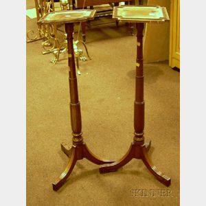 Pair of Regency-style Mahogany Plant Stands.