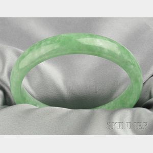 Jade Hololith Bangle Bracelet