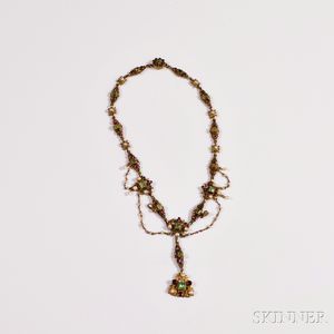 Austrian Renaissance Revival Gem-set Necklace