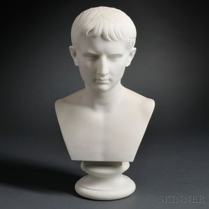 Carrara Marble Bust of Caesar Augustus
