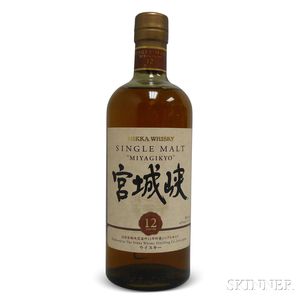 Nikka Miyagikyo Single Malt 12 Years Old, 1 750ml bottle