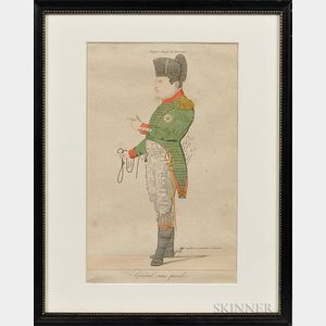 General sans pareil (The Peerless General) Napoleon Etching