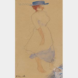 Charles Demuth (American, 1883-1935) Blue Hat