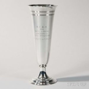 Tiffany & Co. Sterling Silver Presentation Trumpet Vase