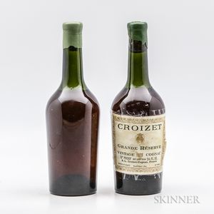 Croizet Grande Reserve Vintage Cognac 1928, 2 24 ounce bottles