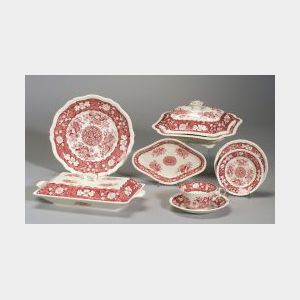 Spode Partial &#34;Trophies&#34; Pattern Dinner Service