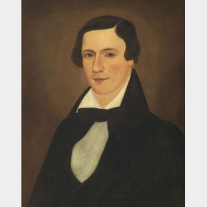 E. E. Finch (Maine, ac. 1833-1847) Portrait of a Young Man.