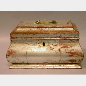 Silver Gilt Wooden Bombe-form Document Box.