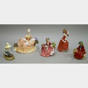 Five Royal Doulton Ceramic Character Figures