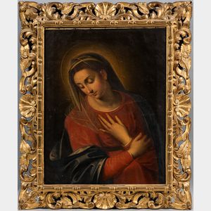 Italian School, 19th/20th Century Copy After an Unknown Renaissance Madonna of the Annunciation