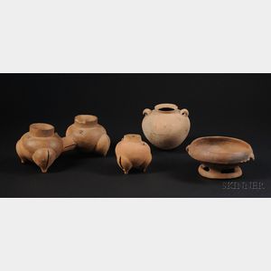 Four Pre-Columbian Pottery Vessels
