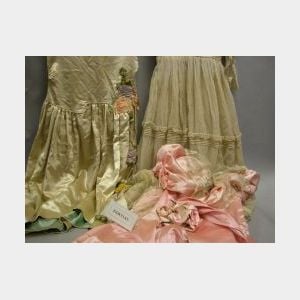 Five Assorted 1910-1940 Lady&#39;s Gowns and Dresses.