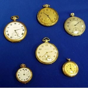 Six Openface Pocket Watches