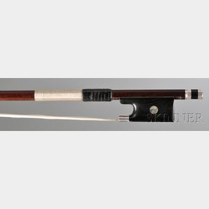 Silver-mounted Viola Bow, Vuillaume School