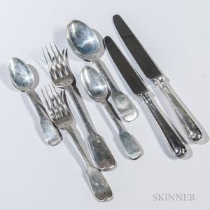 Assembled English Sterling Silver Flatware Service