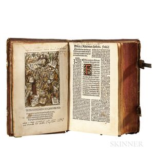 Guilelmus Parisiensis (1437-1485) Postille Maiores in Epistolas et Evangelia, [bound with] Daniel Agricolas Passio Domini Nostri Jesu