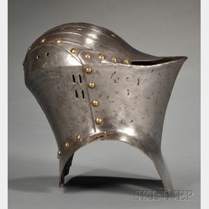Steel Late 15th Century-style German-type Jousting Helm